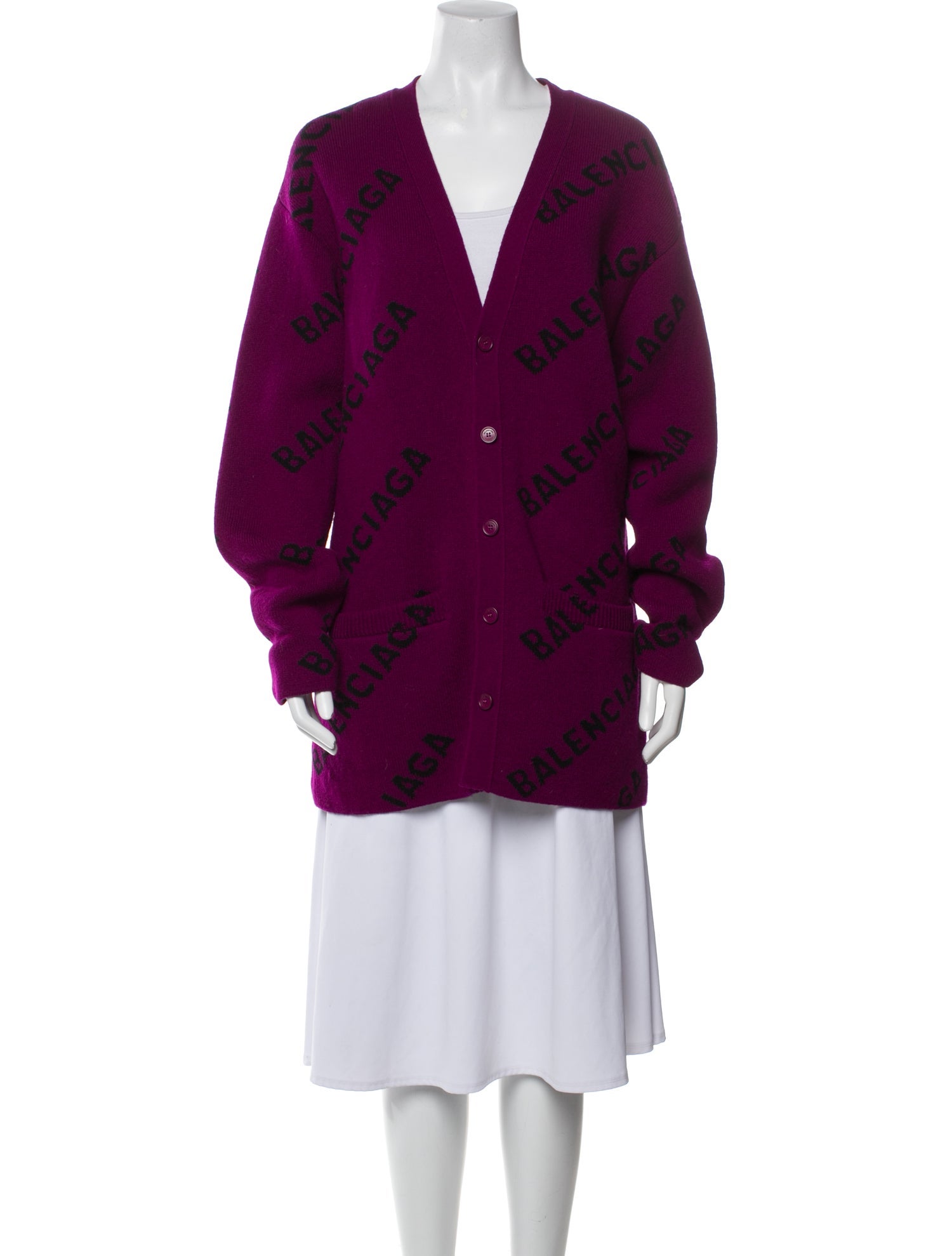 Balenciaga 2021 X All-Over Logo Sweater