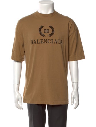 Balenciaga Graphic Print Crew Neck T-Shirt