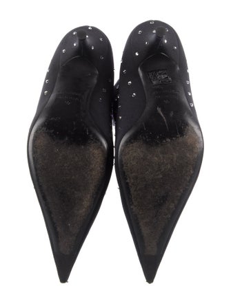 Balenciaga Satin Polka Dot Print Sock Boots