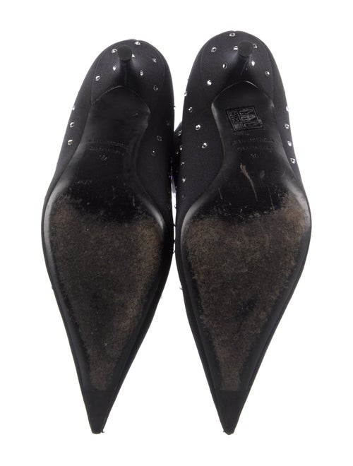 Balenciaga Satin Polka Dot Print Sock Boots