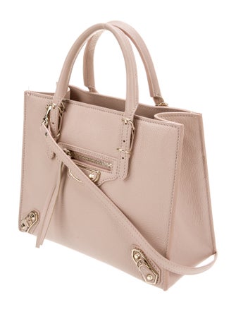 Balenciaga Leather Motocross City Metallic Edge Mini