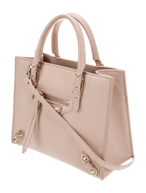 Balenciaga Leather Motocross City Metallic Edge Mini