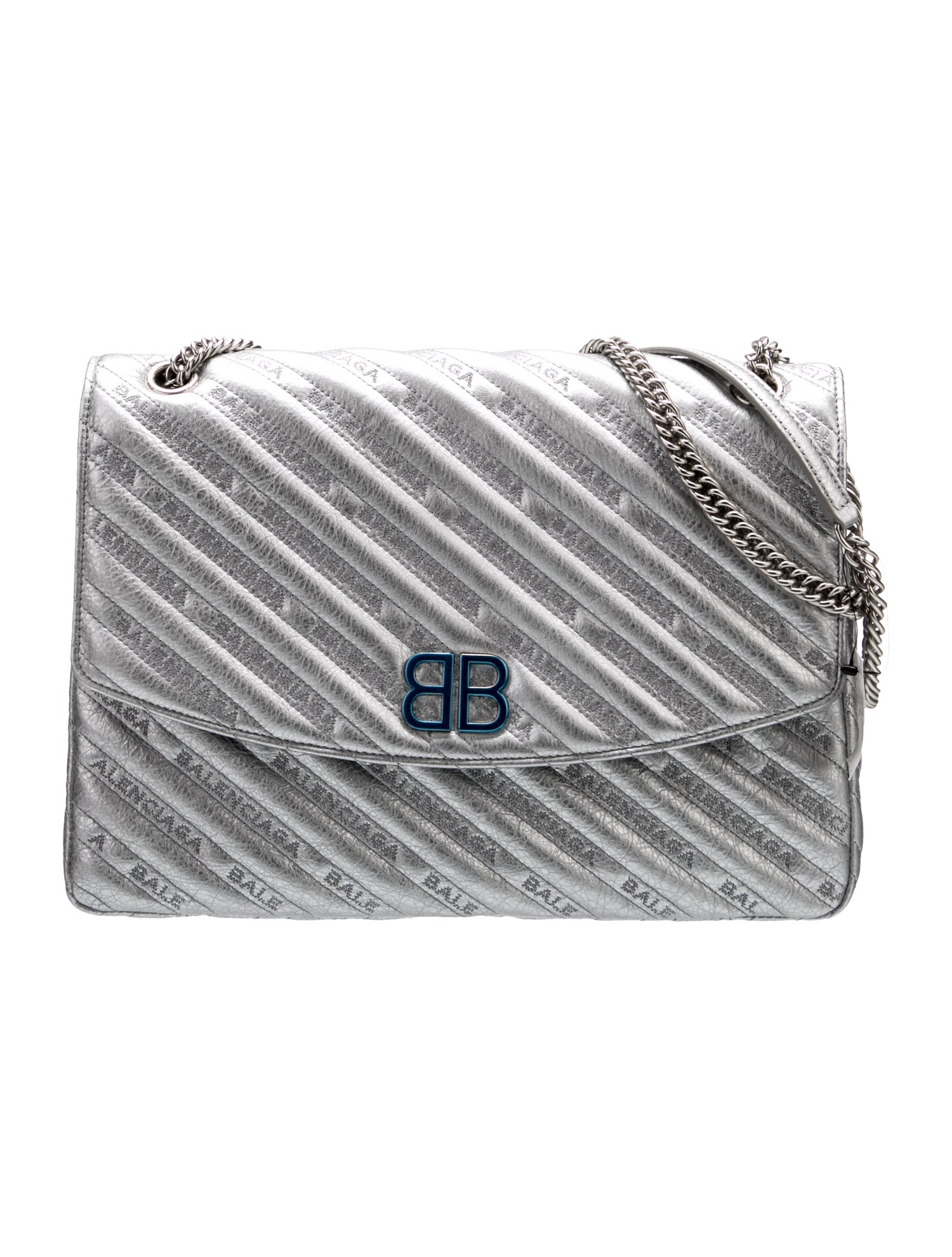 Balenciaga Calfskin BB Round Large