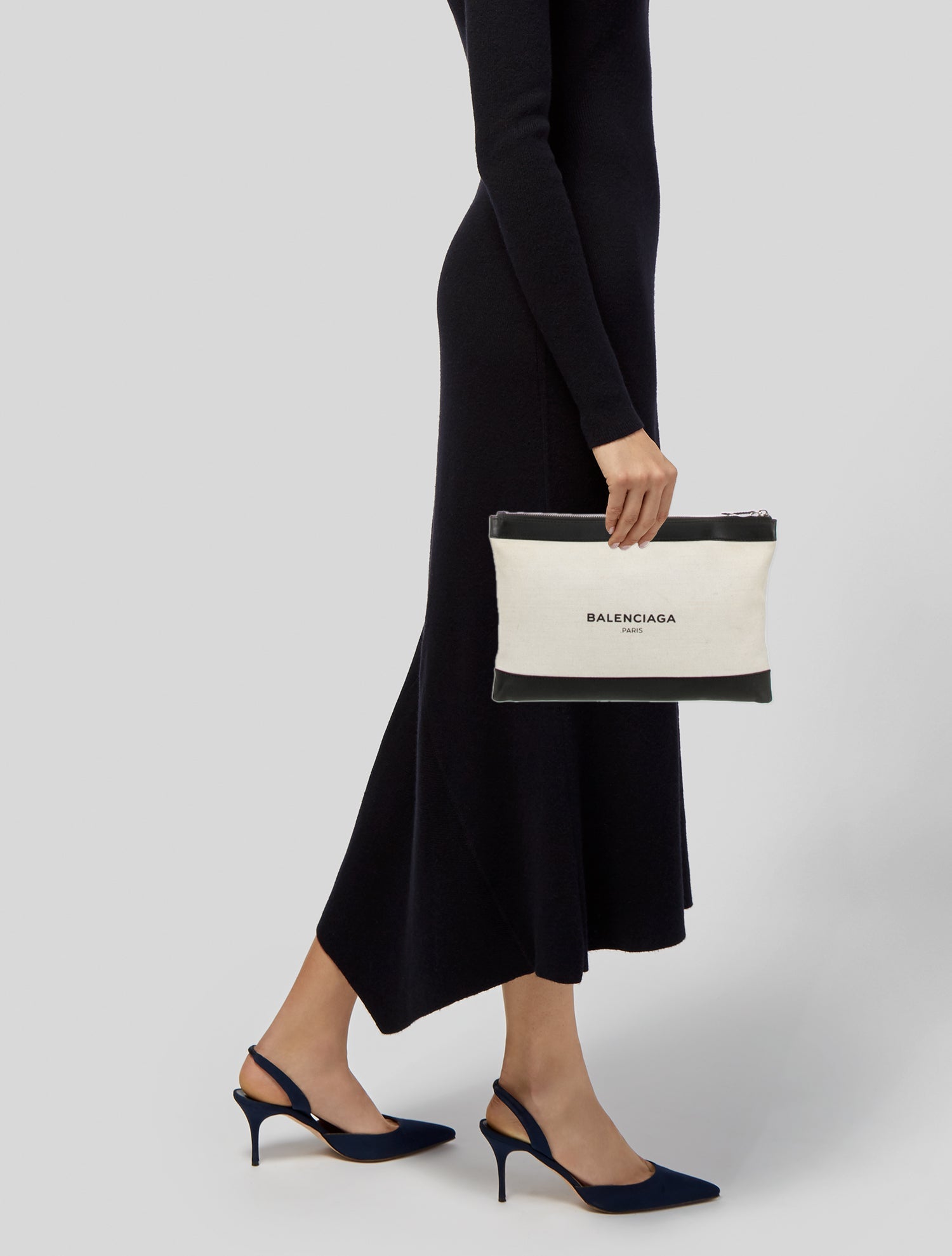 Balenciaga Canvas Canvas Clutch