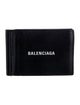 Balenciaga Money Clip Bifold Leather Bifold Wallet