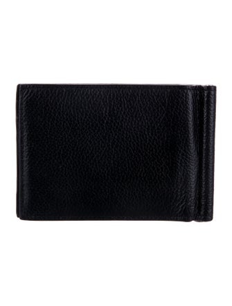 Balenciaga Money Clip Bifold Leather Bifold Wallet