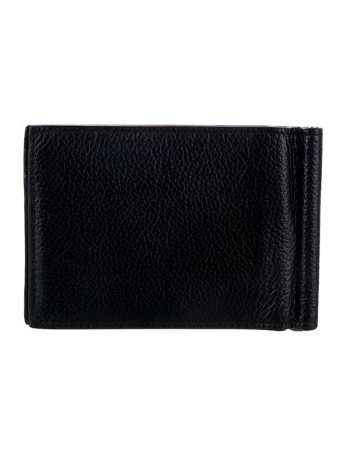 Balenciaga Money Clip Bifold Leather Bifold Wallet