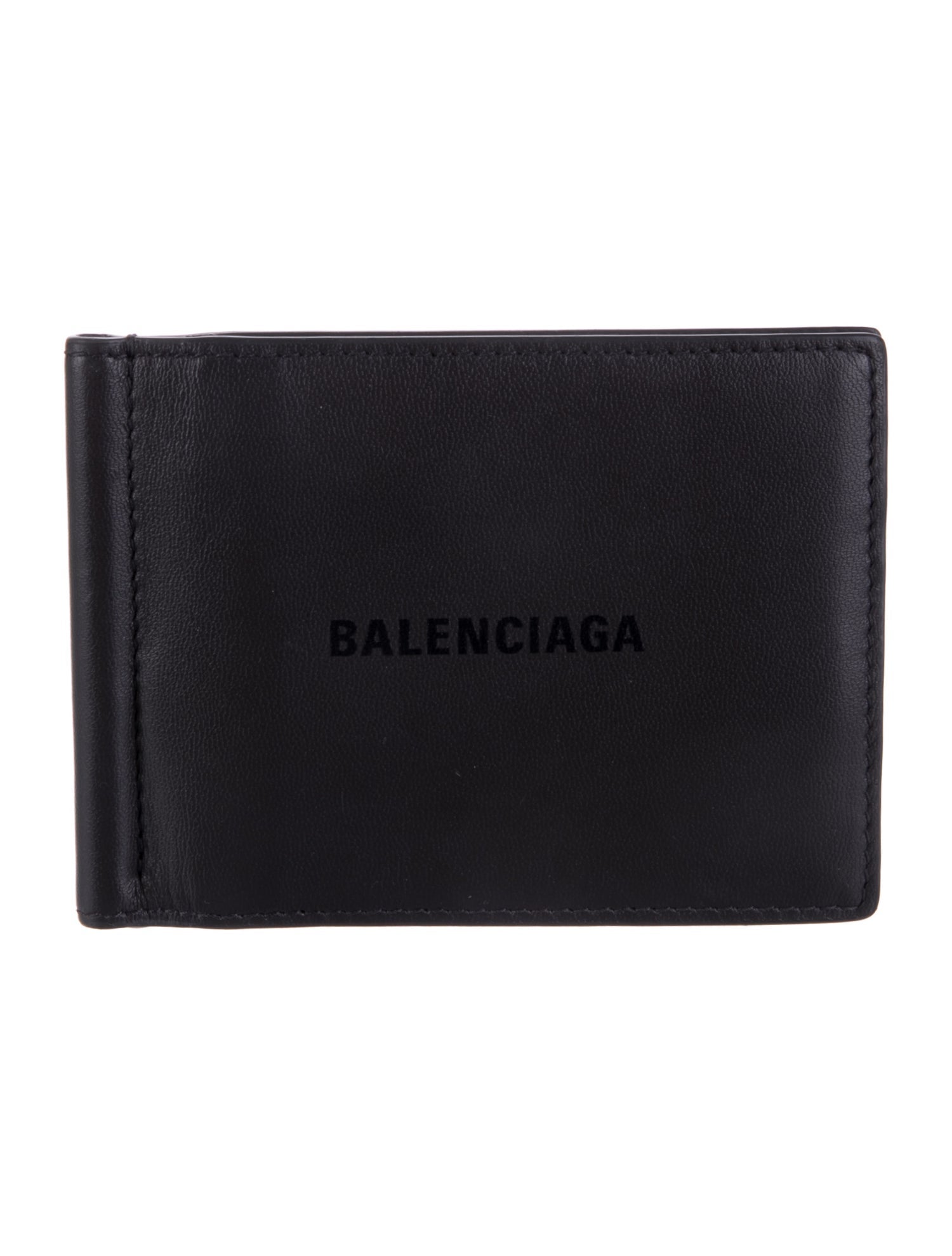 Balenciaga Money Clip Bi Fold Signature Logo Bifold Wallet
