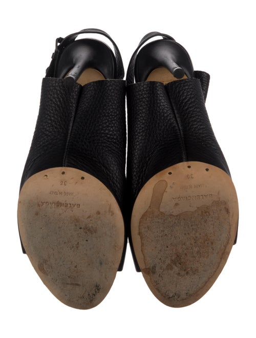 Balenciaga Leather Slingback Pumps