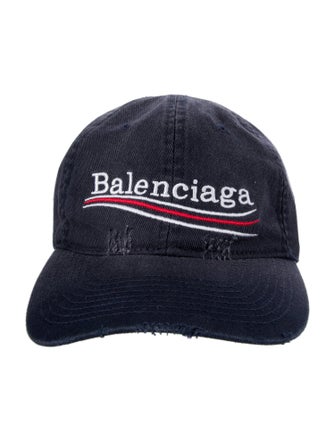 Balenciaga blue pattern print baseball cap