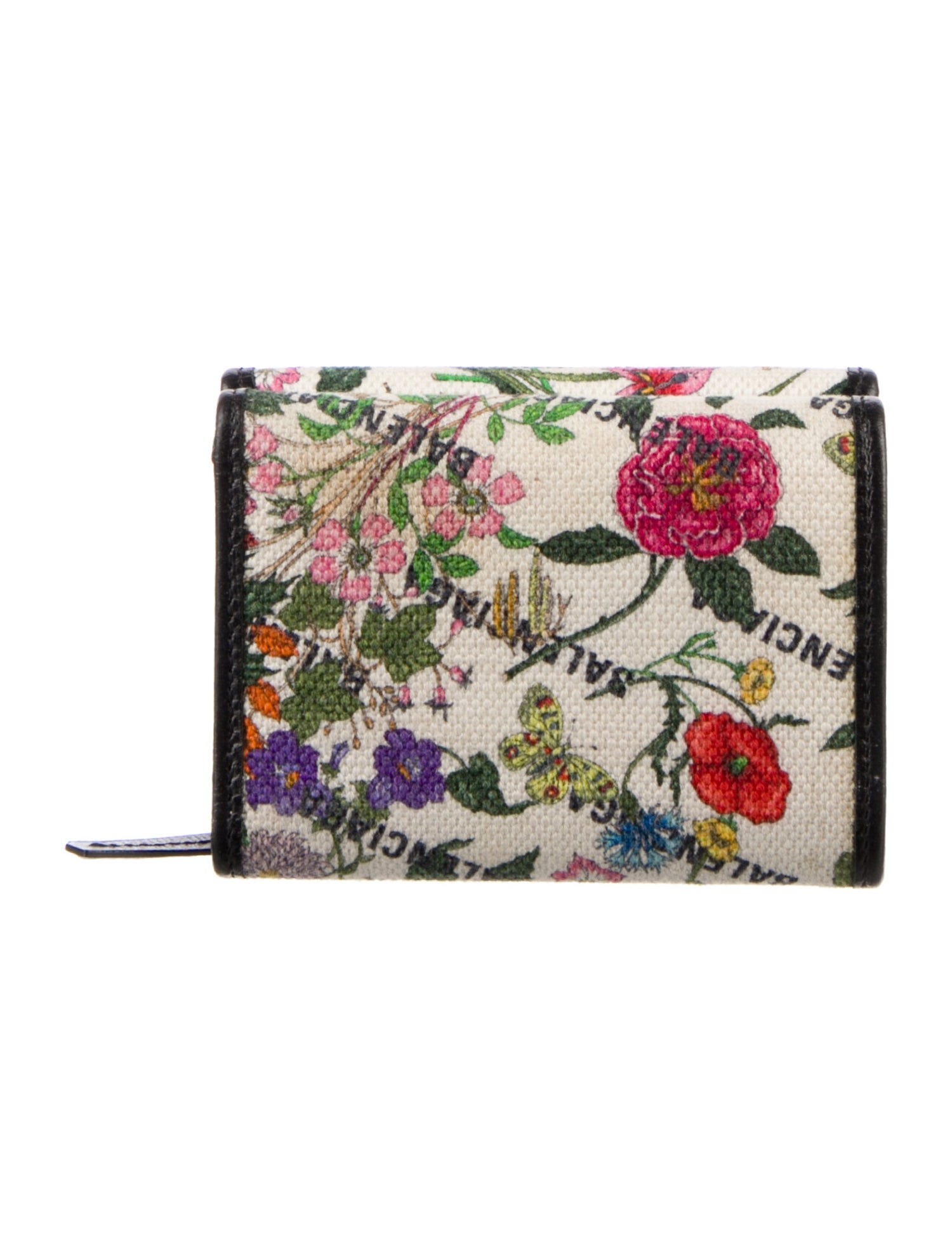Gucci x Balenciaga Flora Print Canvas Wristlet