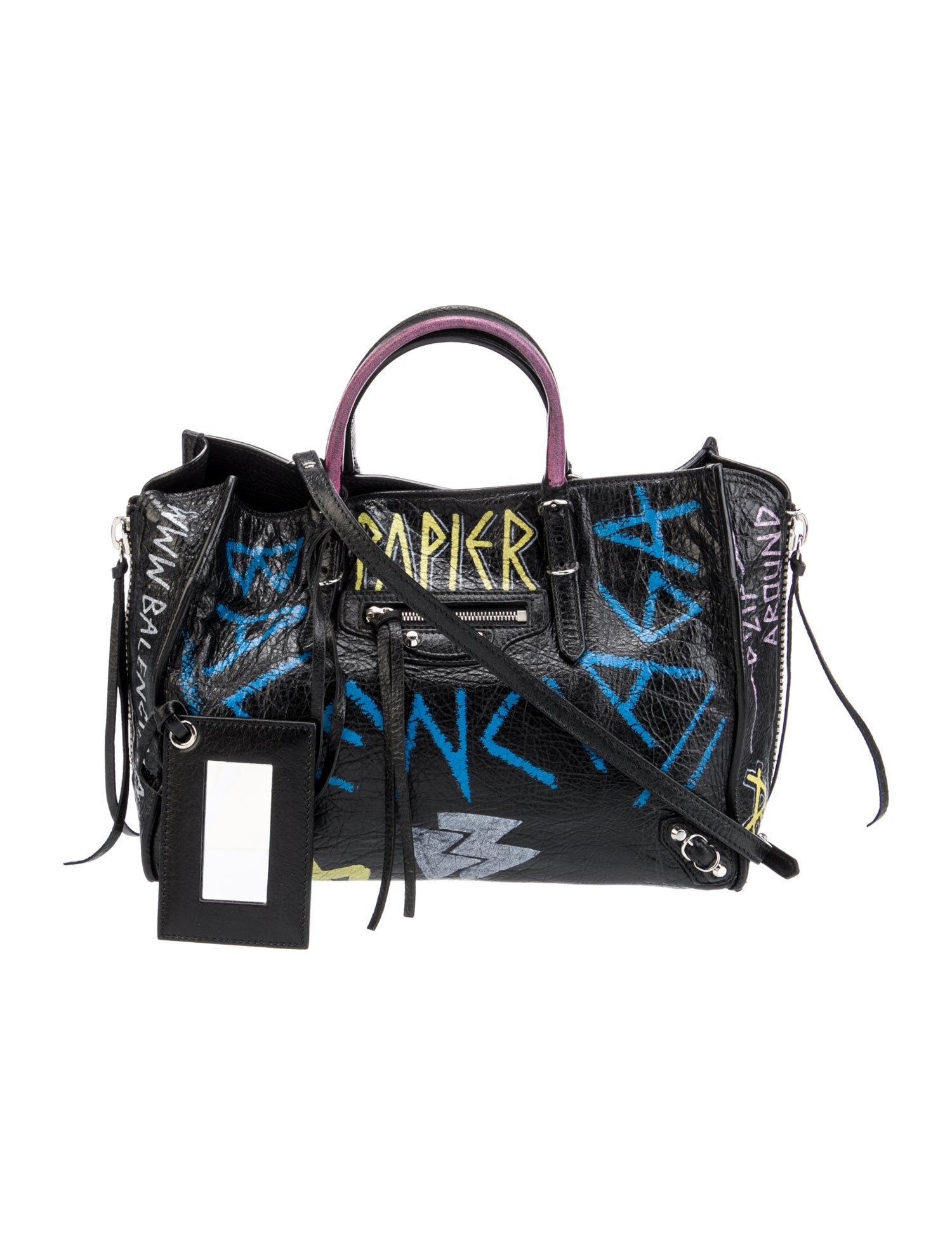 Balenciaga Leather Graffiti Mini