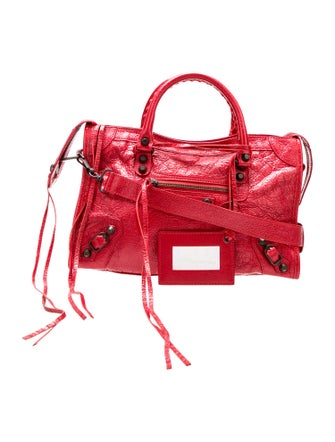 Balenciaga Leather Motocross Classic City Small