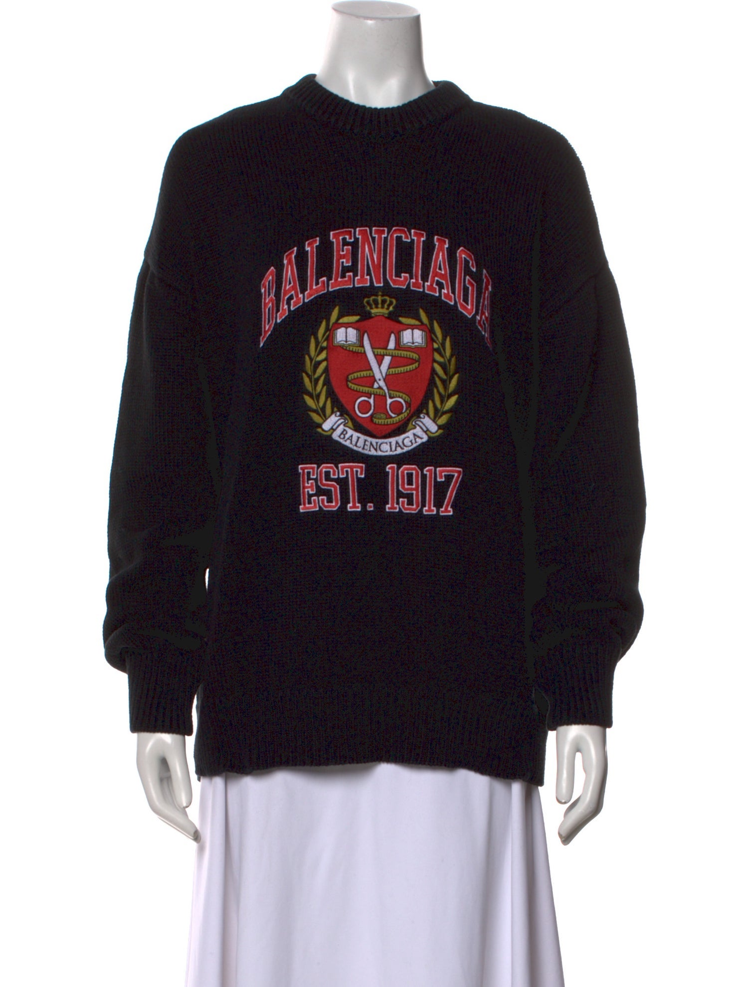 Balenciaga 2021 Graphic Print Sweater