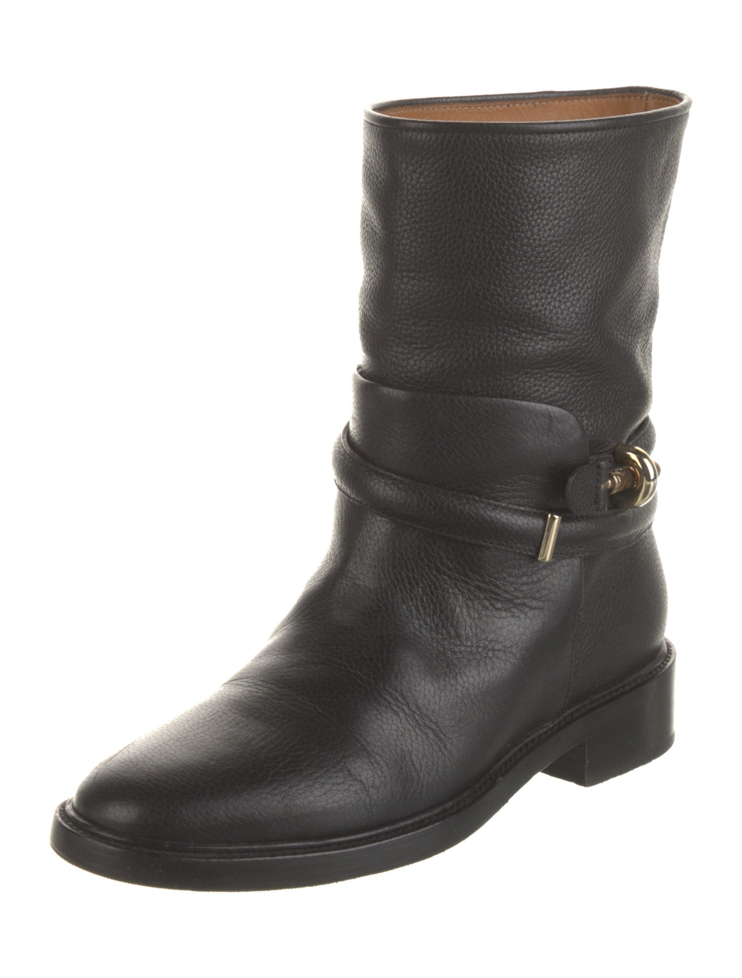 Balenciaga Leather Moto Boots