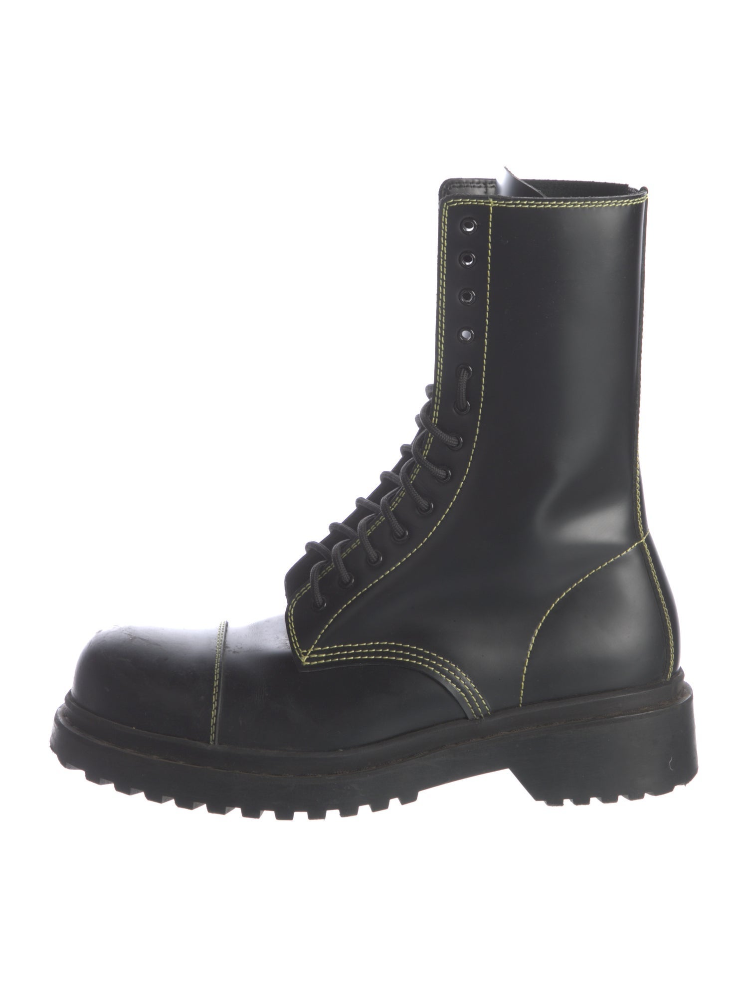 Balenciaga Leather Combat Boots