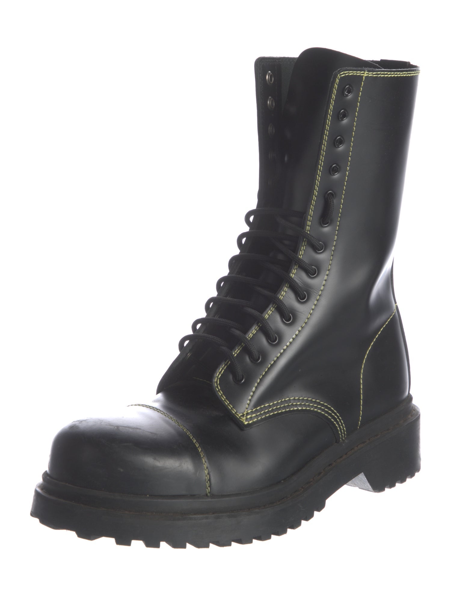 Balenciaga Leather Combat Boots
