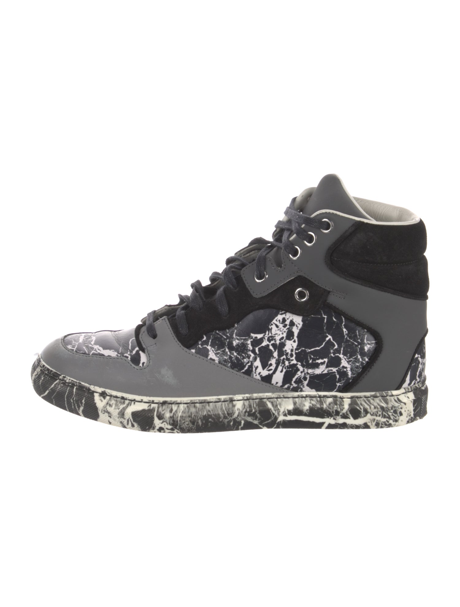 Balenciaga Leather Printed Sneakers