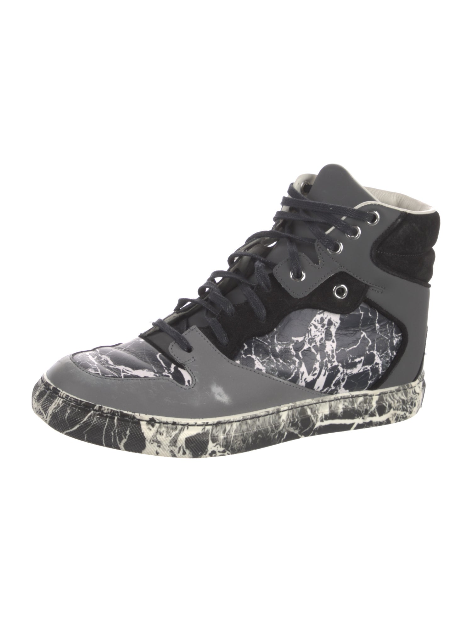 Balenciaga Leather Printed Sneakers