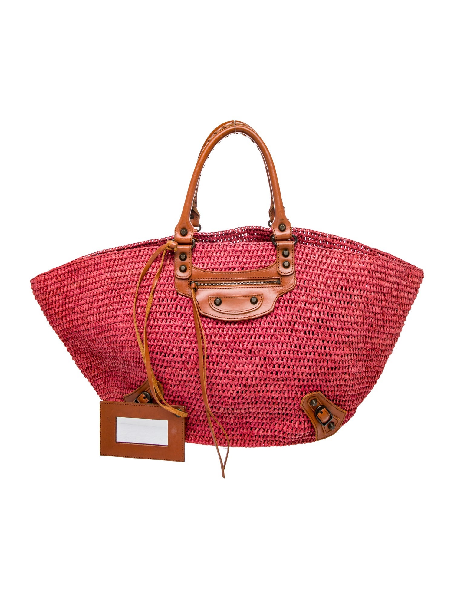 Balenciaga Raffia Panier