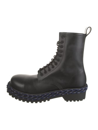 Balenciaga Leather Combat Boots