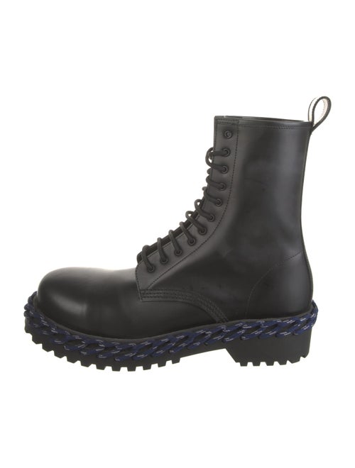 Balenciaga Leather Combat Boots