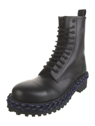 Balenciaga Leather Combat Boots