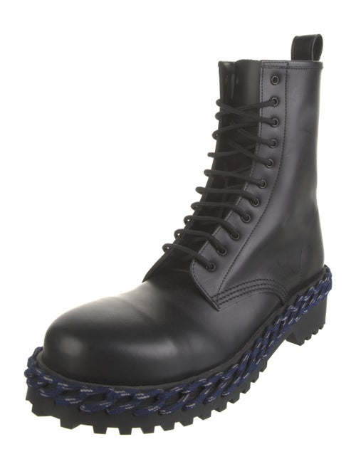 Balenciaga Leather Combat Boots