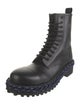 Balenciaga Leather Combat Boots