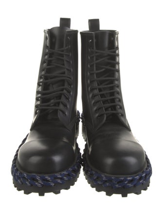 Balenciaga Leather Combat Boots