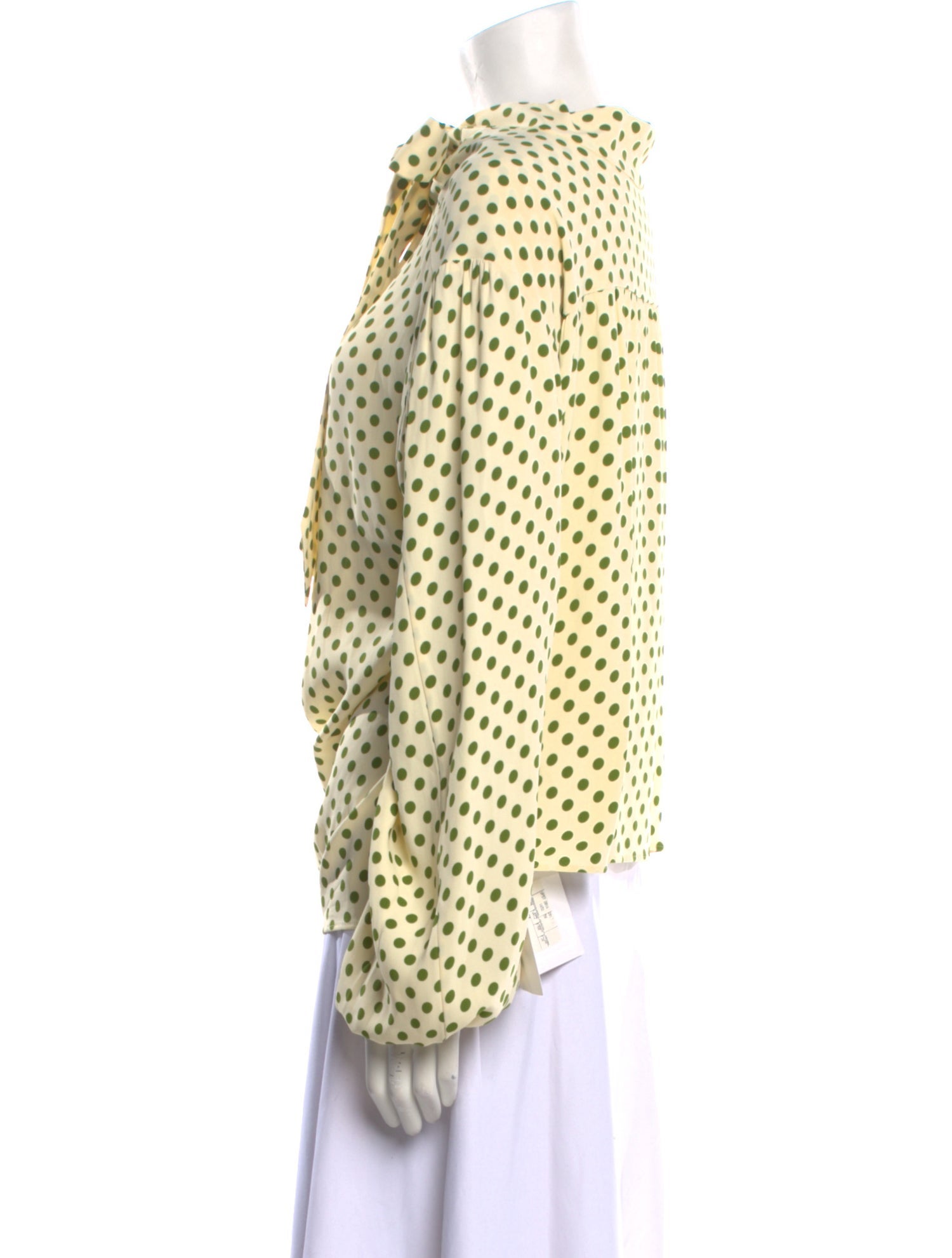 Balenciaga 2016 Polka Dot Print Blouse