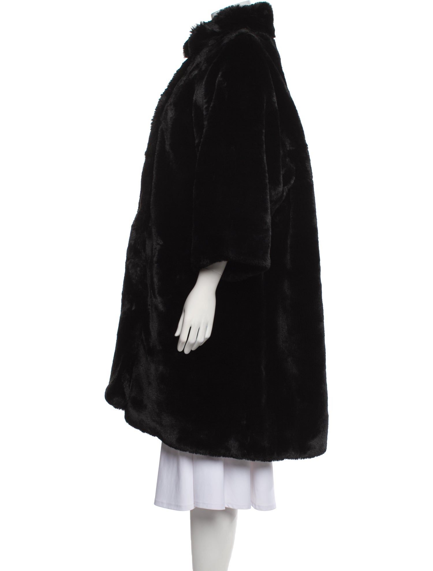Balenciaga 2018 Faux Fur Faux Fur Coat