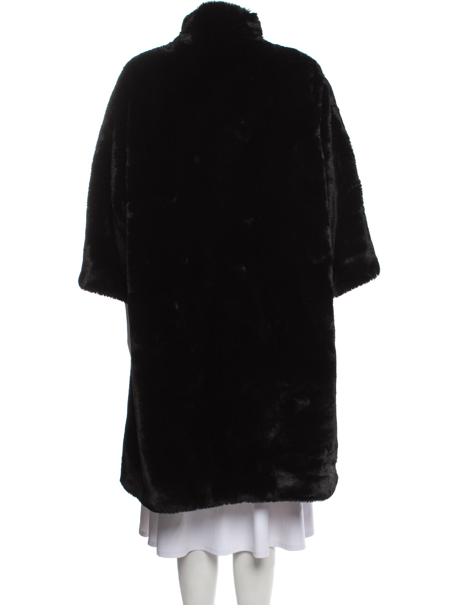 Balenciaga 2018 Faux Fur Faux Fur Coat