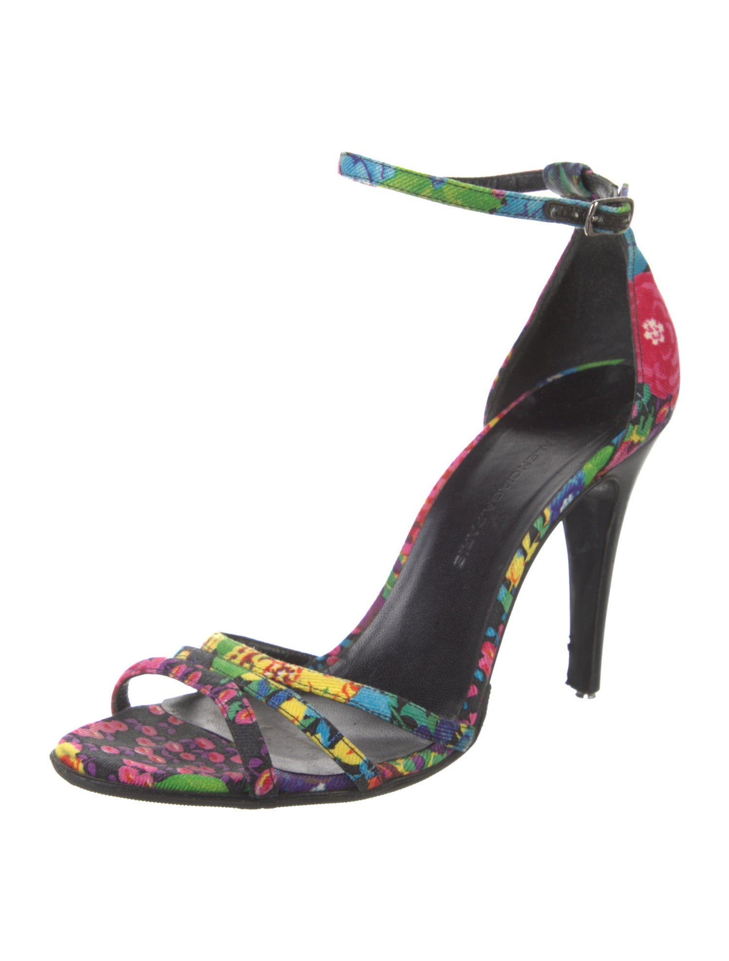 Balenciaga Canvas Floral Print Sandals