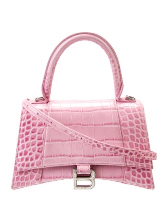 Balenciaga Embossed Leather Top Handle Bag