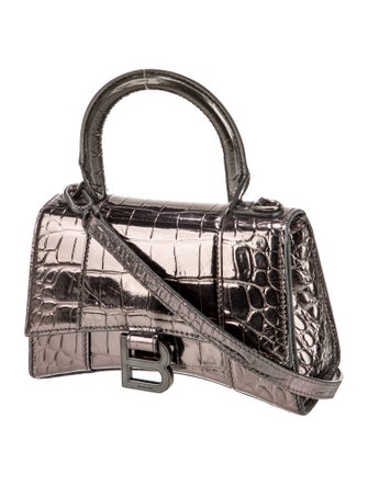 Balenciaga Embossed Leather Hourglass XS