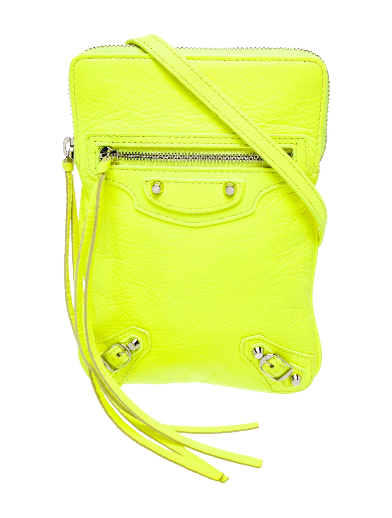 Balenciaga Leather Motocross Classic Phone Holder