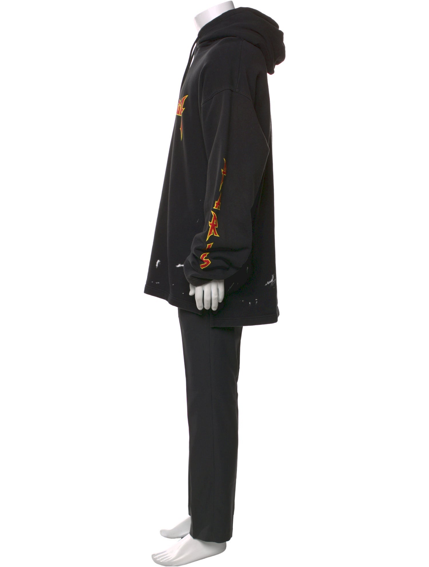 Balenciaga 2022 Metal Logo Popover Hoodie