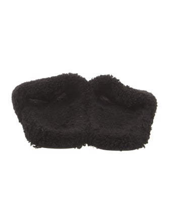 Balenciaga Terry Cloth Graphic Print Slides