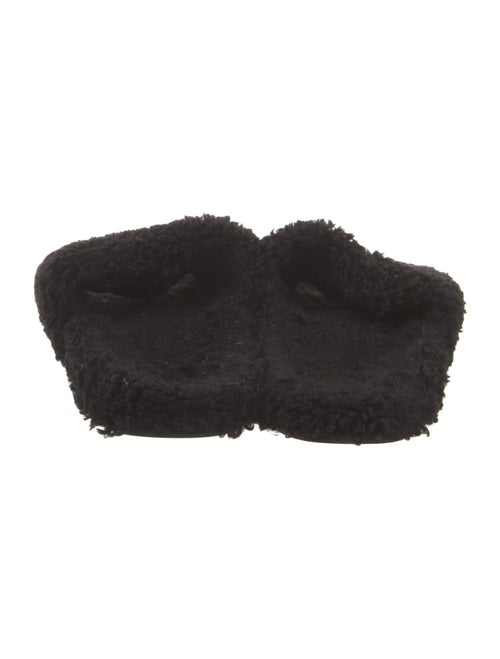Balenciaga Terry Cloth Graphic Print Slides