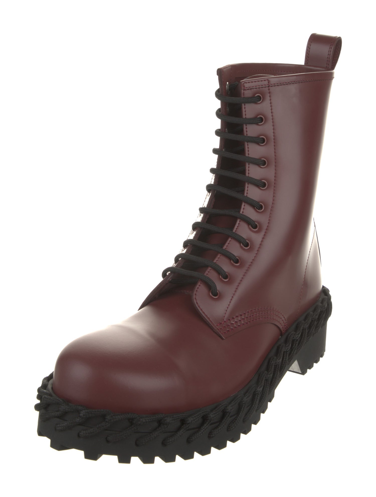 Balenciaga Leather Combat Boots w/ Tags