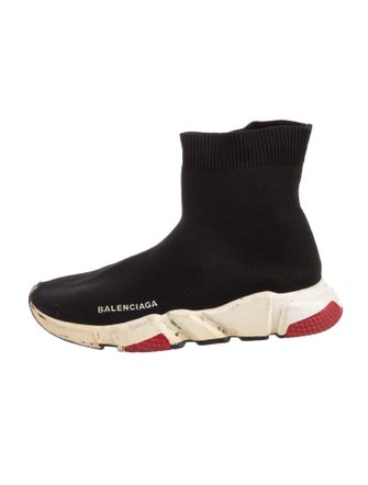 Balenciaga Colorblock Pattern Chelsea Boots