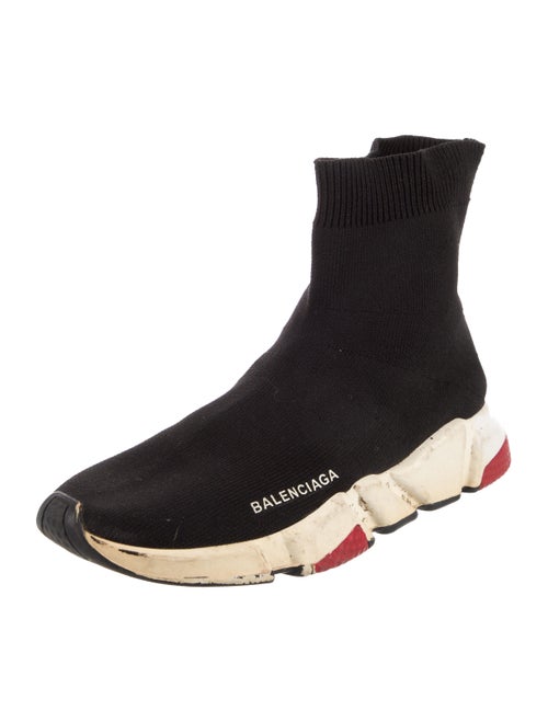 Balenciaga Colorblock Pattern Chelsea Boots