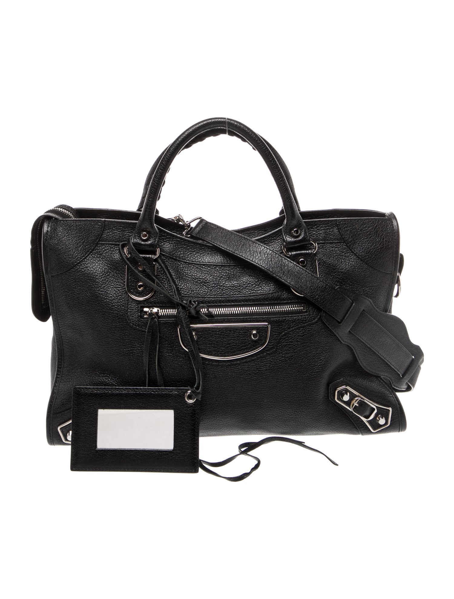 Balenciaga Leather Motocross City Metallic Edge