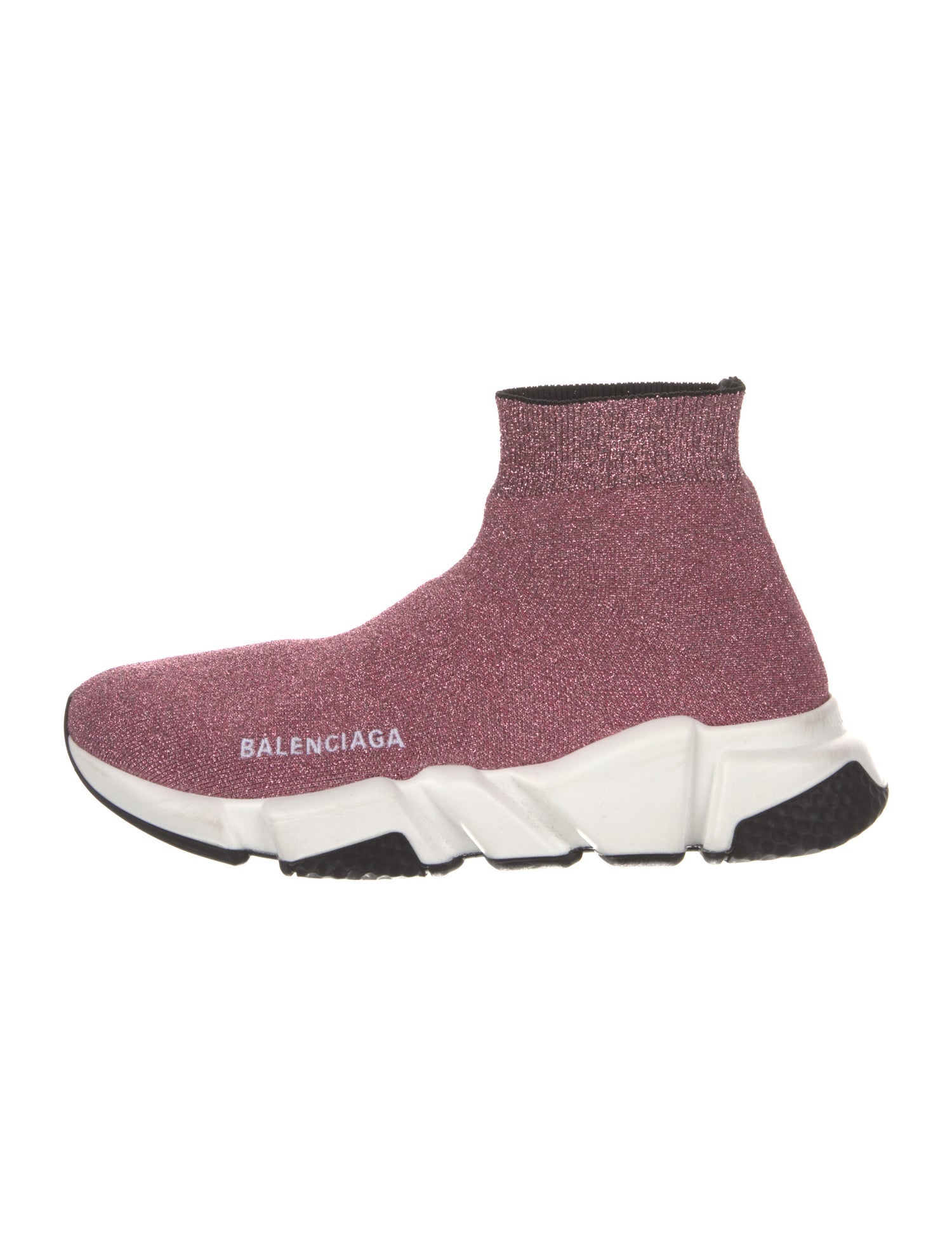 Balenciaga Speed Trainer 'Glitter' Sock Sneakers