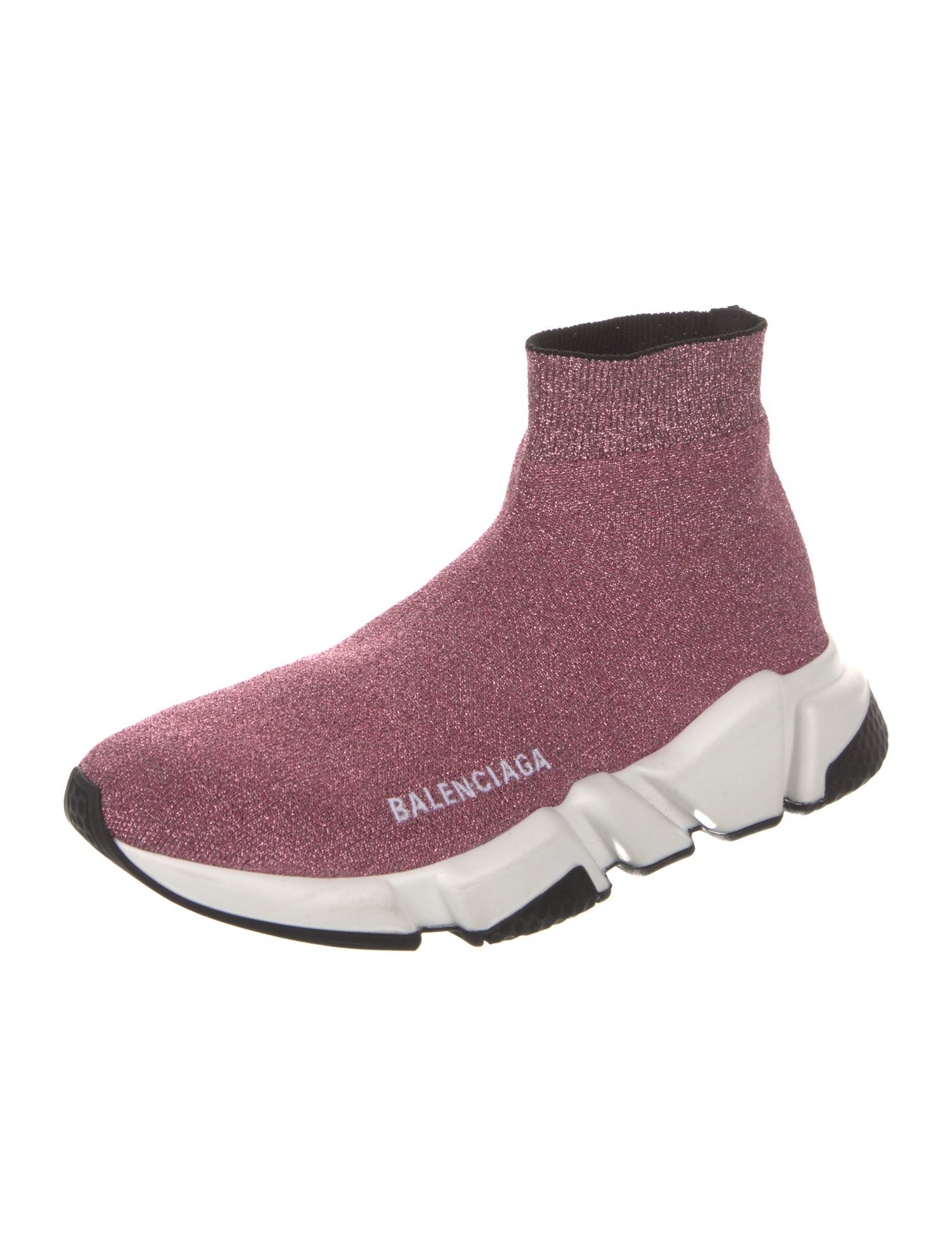 Balenciaga Speed Trainer 'Glitter' Sock Sneakers
