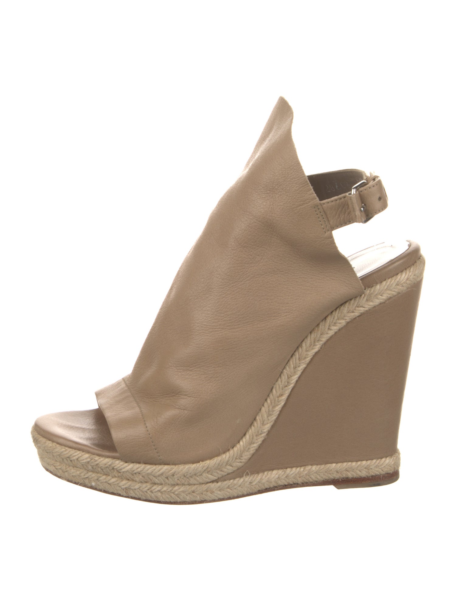 Balenciaga Leather Espadrilles