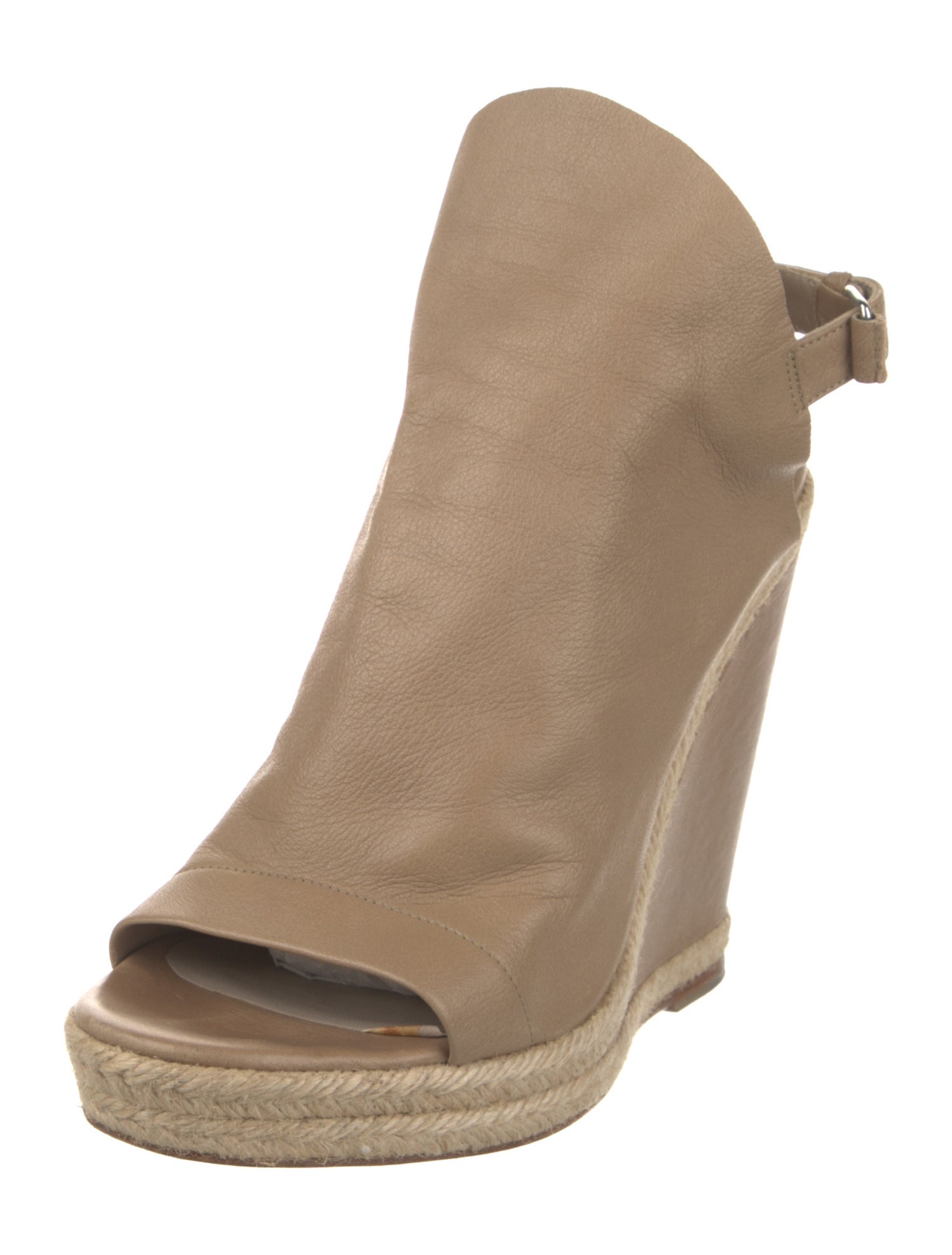 Balenciaga Leather Espadrilles