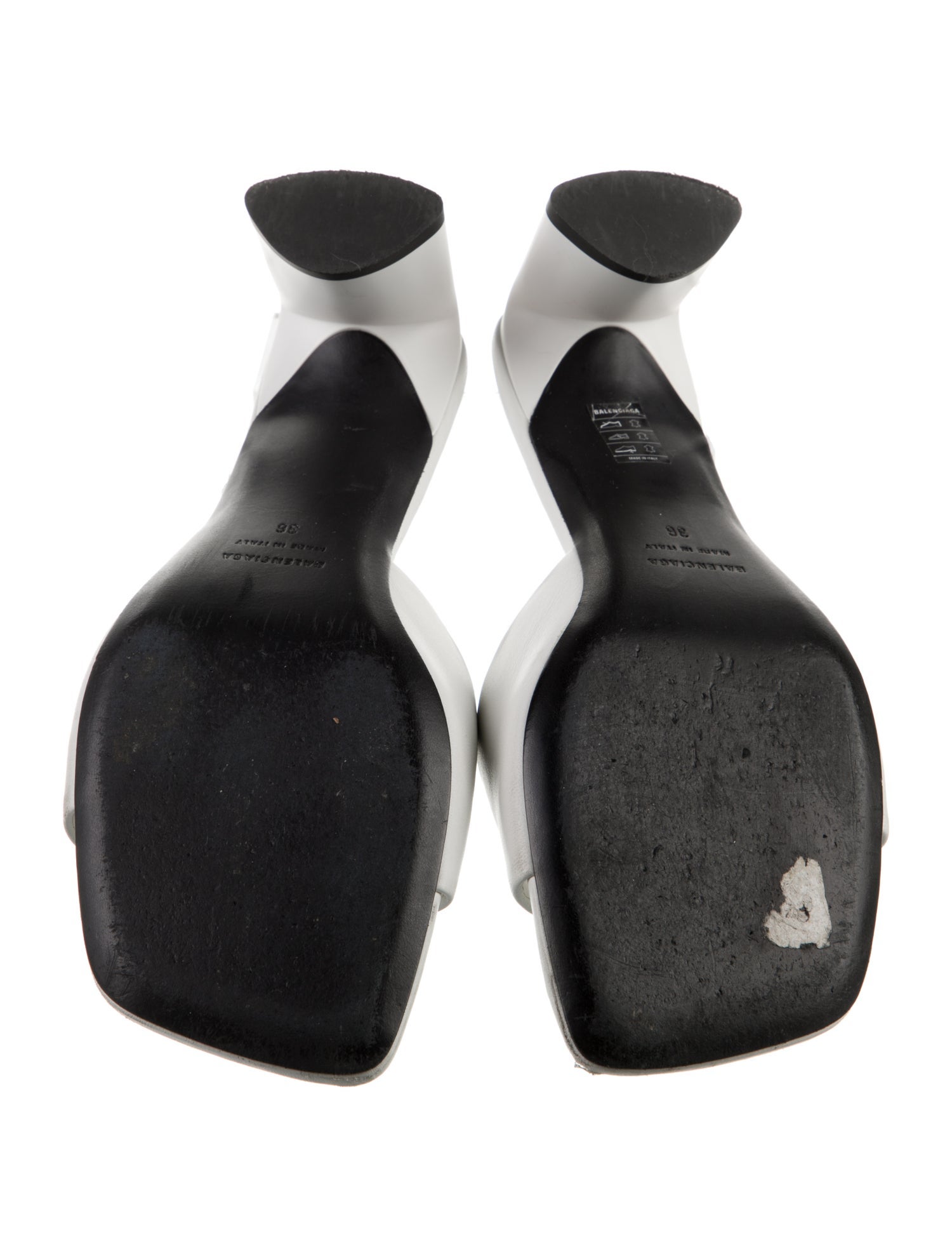 Balenciaga Leather Slides