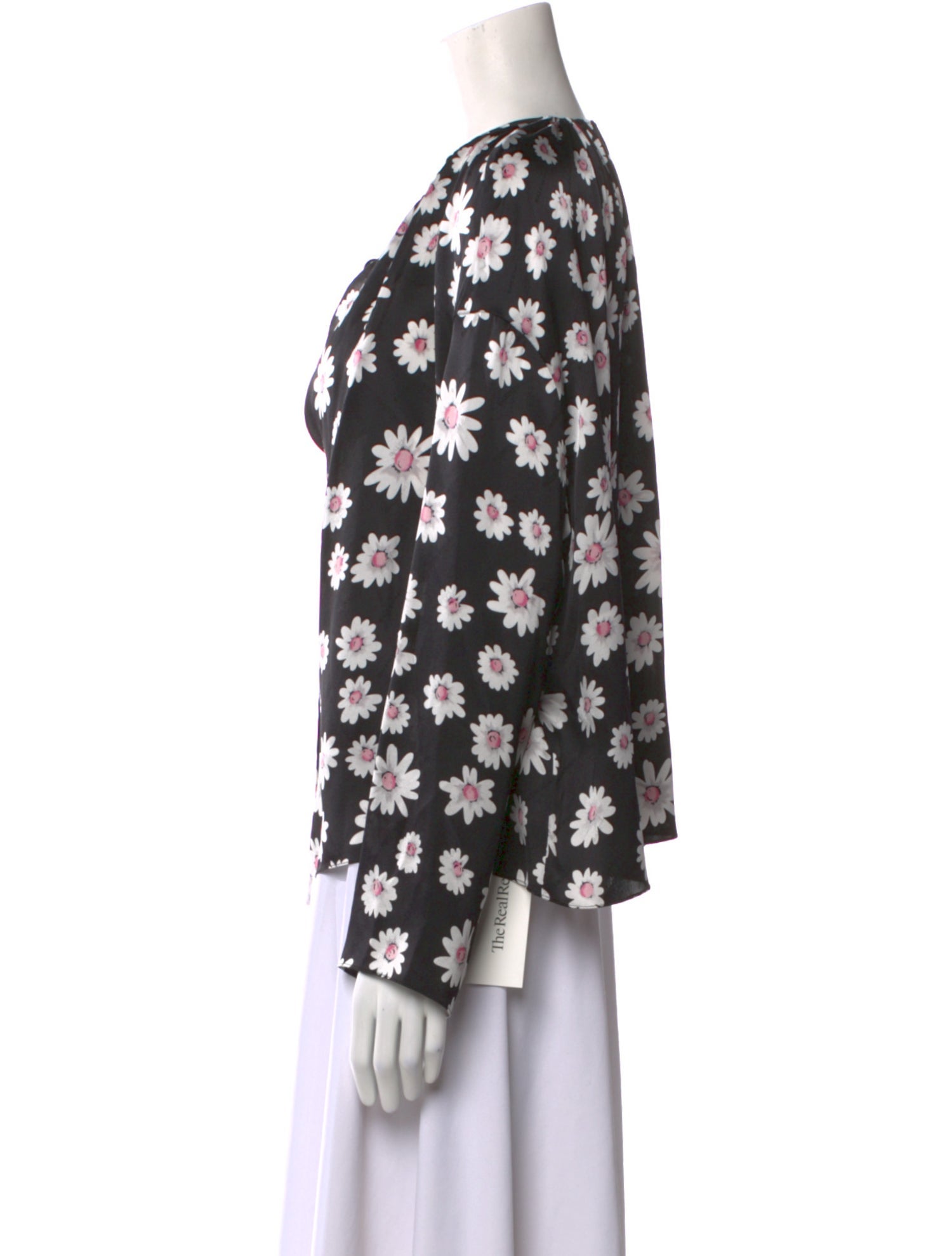 Balenciaga 2017 Floral Print Blouse